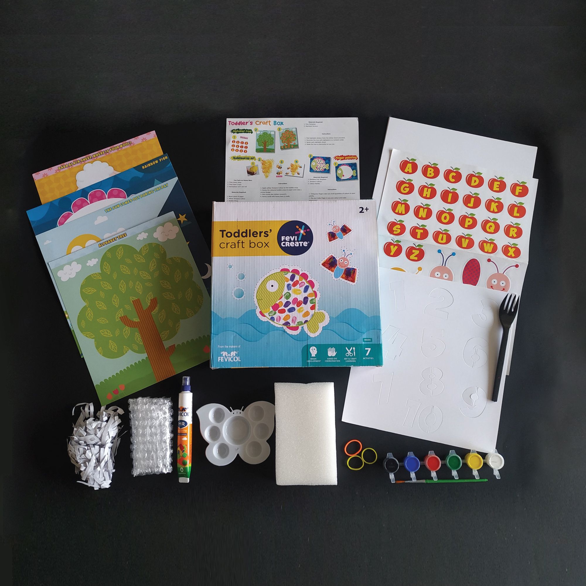 Pidilite Fevicreate Make Your Own Toddler Craft Box Learning Kit for Kids