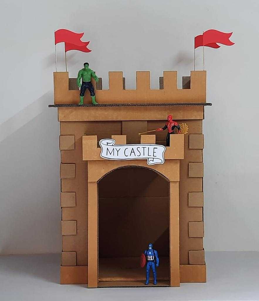 Learn how to make Cardboard Blockhouse  | Fevicreate