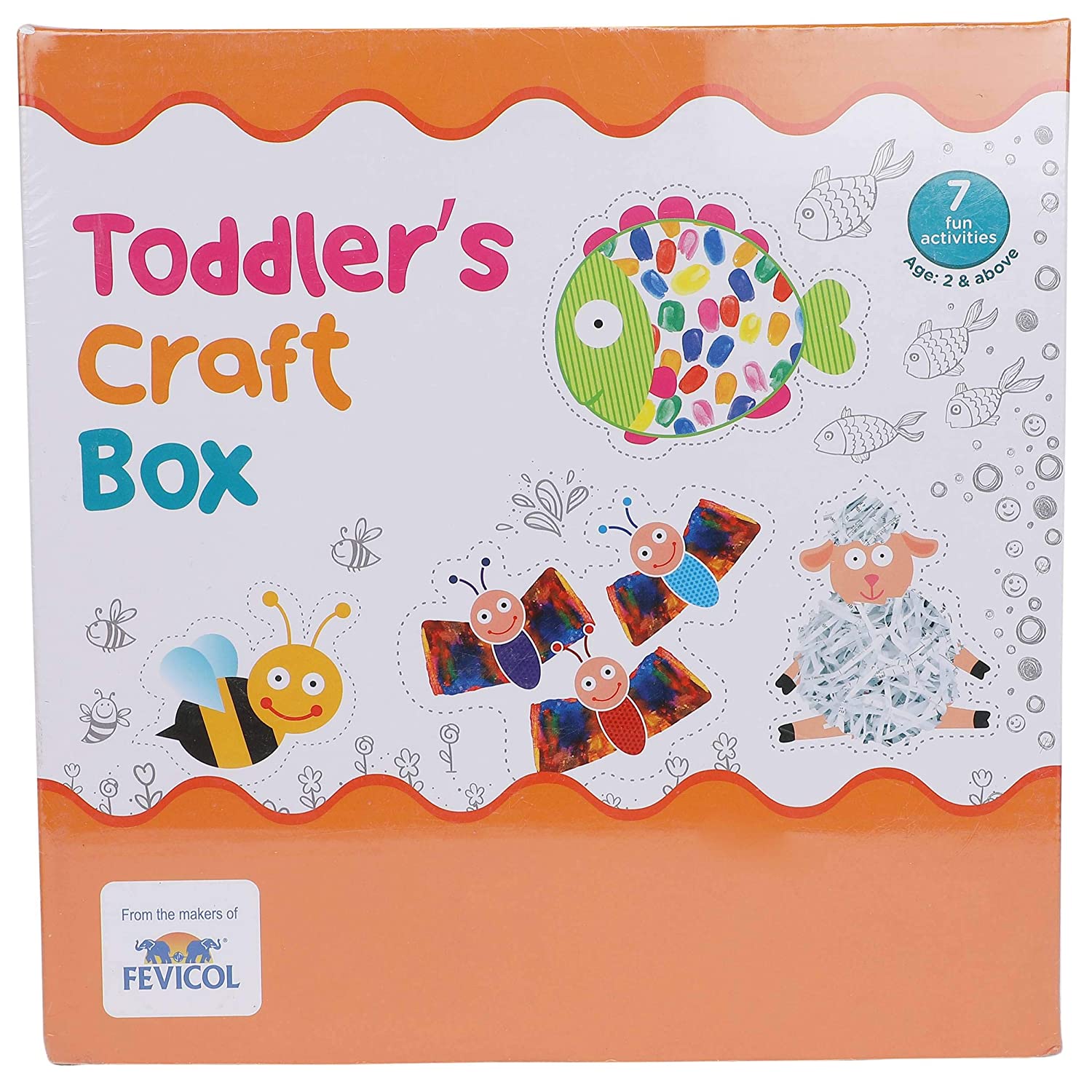 Pidilite Fevicreate Make Your Own Toddler Craft Box Learning Kit for Kids
